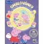 JIRI MODELS Omalovánky se svítícími samolepkami Peppa Pig
