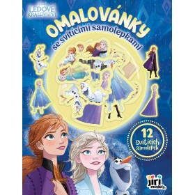 JIRI MODELS Omalovánky se svítícími samolepkami Ledové Království (Frozen)