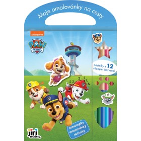 JIRI MODELS Moje omalovánky na cesty Paw Patrol s pastelkami a samolepkami