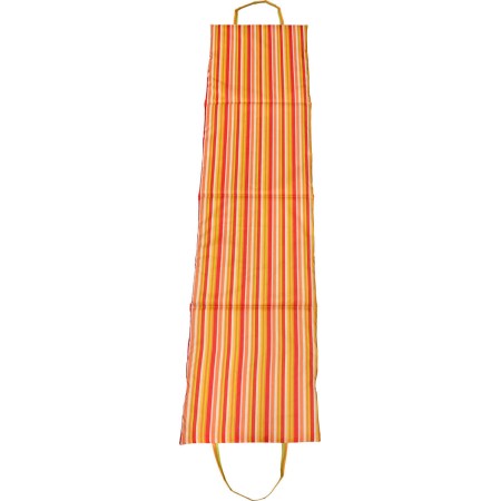 ACRA Lehátko plážové skládací čtyřdílné 180x50cm pruhované žluté