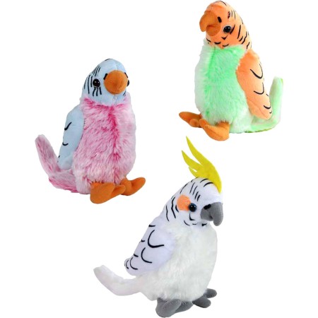 PLYŠ Pták papoušek 20cm 3 druhy *PLYŠOVÉ HRAČKY*
