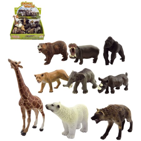 Zvířátko divoké Safari 10cm mini plastová figurka zvířátko 9 druhů