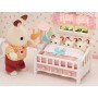 Sylvanian Families postýlka s kolotočem pro trojčata nábytek doplněk k herním sadám
