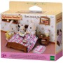 Sylvanian Families dvojlůžko s nočním stolkem nábytek doplněk k herním sadám
