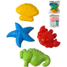 PL Formičky moře bábovičky na písek set 4ks mix barev 3 barvy