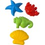 PL Formičky moře bábovičky na písek set 4ks mix barev 3 barvy