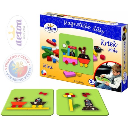 DETOA Dílky magnetické KRTEK (Krteček) Set 27ks