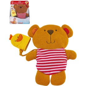 HAPE Baby žínka na umývání medvídek s kačenkou do vany na koupání