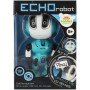 Robot Echo modrý kovový opakující věty na baterie Světlo Zvuk