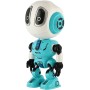 Robot Echo modrý kovový opakující věty na baterie Světlo Zvuk