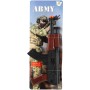 Samopal vojenský dětská army zbraň jiskřící na setrvačník plast