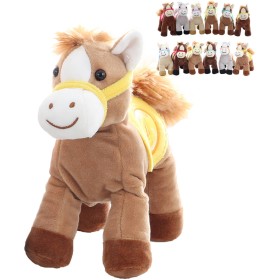 PLYŠ Koník 22cm na baterie Zvuk 12 druhů *PLYŠOVÉ HRAČKY*