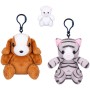 PLYŠ Zvířátko přívěšek na klíče 10cm klíčenka 3 druhy