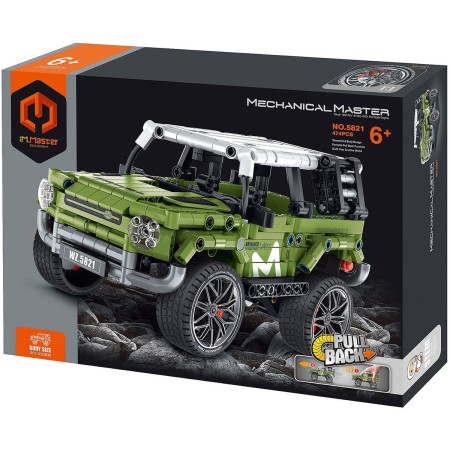 Stavebnice iM.MASTER Terénní auto zpětný chod 474 dílků plast
