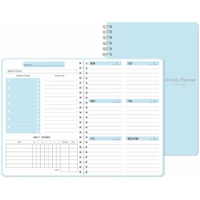 Diář nedatovaný plánovací motivační kalendář týdenní A5 kroužková vazba