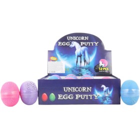 Vejce se slizem 8cm s figurkou jednorožec 3 barvy