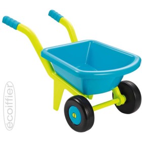 ECOIFFIER Baby kolečko zahradní 59cm 2 kola žlutomodré plast pro miminko