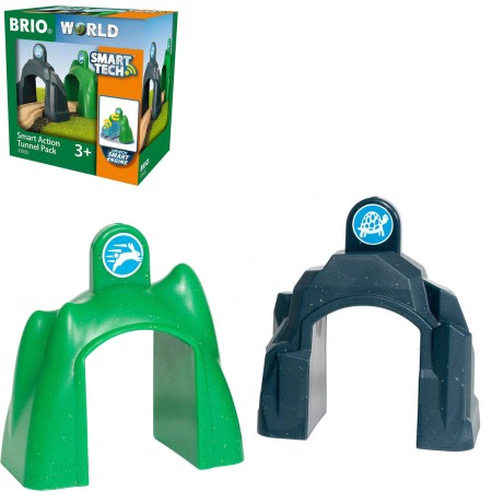BRIO Smart Tech akční interaktivní tunely set 2ks doplněk k vláčkodráze