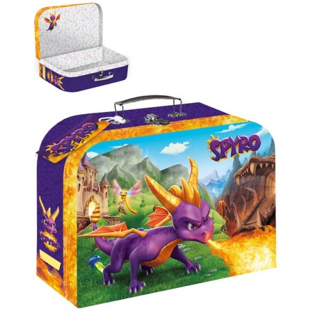 Kufřík dětský školní Dráček Spyro 25x20x9cm tvrdý karton