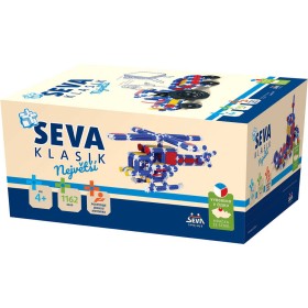 SEVA KLASIK Největší plastová XXL STAVEBNICE 1162 dílků v krabici