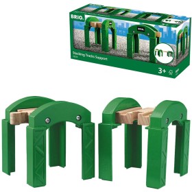 BRIO DŘEVO Podpěry kolejí set 2ks doplněk k vláčkodráze *DŘEVĚNÉ HRAČKY*