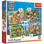 TREFL PUZZLE 4v1 Tlapková Patrola Prázdniny 29x21cm 207 dílků skládačka