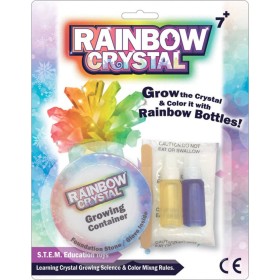 Krystal rostoucí duhový experimentální vědecký dětský set na kartě