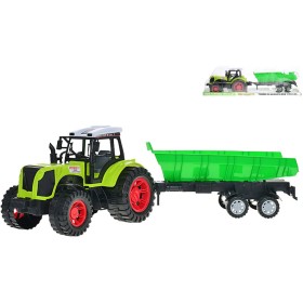 Traktor zemědělský set s vlečkou na setrvačník plast