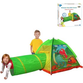 Stan dětský dinosauři 170x112x94cm s prolézacím tunelem klučičí