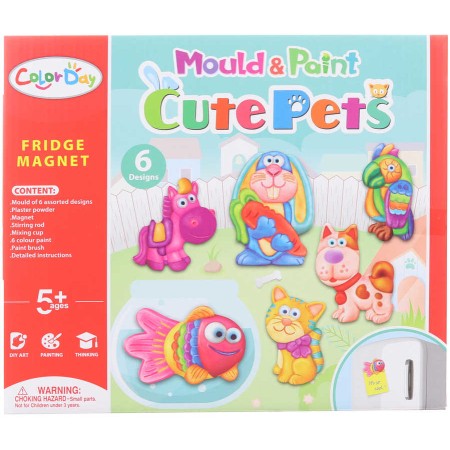 Výroba magnetů Zvířátka mazlíčci kreativní set dekorace v krabici