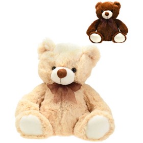 PLYŠ Medvěd 31cm s mašlí 2 barvy *PLYŠOVÉ HRAČKY*