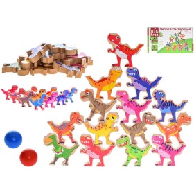 DŘEVO Hra motorická balanční dinosauři 16 dílků *DŘEVĚNÉ HRAČKY*