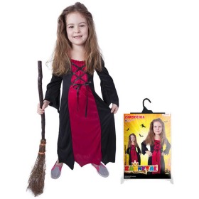 KARNEVAL Šaty Čarodějnice bordó vel. S (110-120cm) 4-6 let *KOSTÝM*