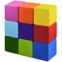 DETOA DŘEVO Kostky barevné kubus set 9ks *DŘEVĚNÉ HRAČKY*