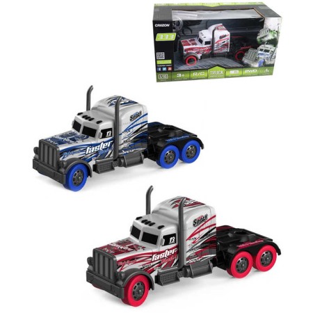 RC Auto tahač 20cm na vysílačku 2,4GHz na baterie USB 2 barvy