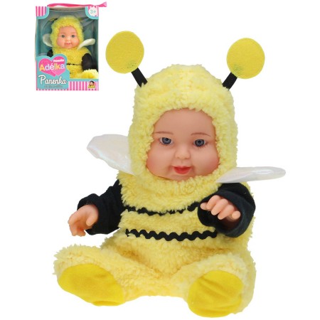 Panenka Adélka miminko v kostýmu zvířátka Včelka 23cm v oblečku