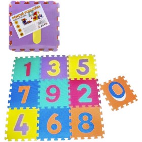 Měkké bloky Čísla B 10ks pěnový koberec baby vkládací puzzle podložka na zem