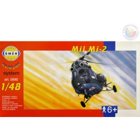 SMĚR Model helikoptéra VRTULNÍK Mi 2  1:48 (stavebnice vrtulníku)