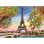 TREFL PUZZLE Foto romantická Paříž Eiffelova věž skládačka 48x34cm 500 dílků