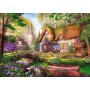 TREFL PUZZLE PREMIUM Čas na čaj Dřevěná chata 68x48cm 1000 dílků