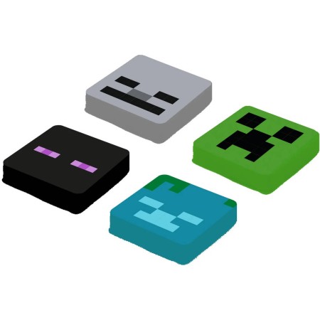 PIXIE CREW & MINECRAFT Náhradní multipixely I. set 4ks silikon