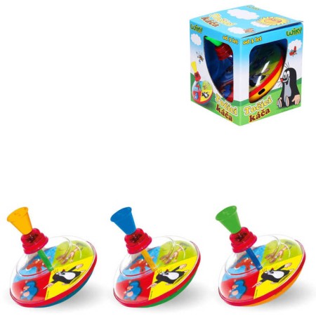 KRTEK (Krteček) Hra Káča velká 14cm dětský vlček 3 barvy plast v krabici