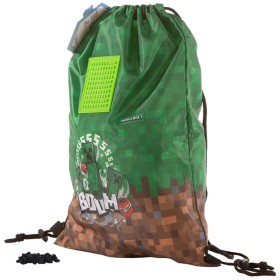 PIXIE CREW & MINECRAFT Vak stahovací batůžek na záda + 30 pixelů