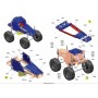 MERKUR 1.1 Extreme Buggy auta 256 dílků *KOVOVÁ STAVEBNICE*