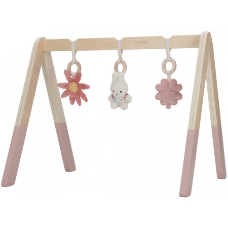 LITTLE DUTCH DŘEVO Baby hrazdička Miffy Lucky Bottom pro miminko