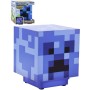 Minecraft Crepper dekorativní modrá lampa na baterie LED Světlo Zvuk
