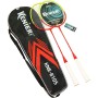 Badmintonová sada dvojbarevné pálky s 5 košíčky v pouzdře 2 barvy