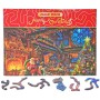 PUZZLE Merry Christmas U Santy doma 75x50cm 468 dílků skládačka v krabici