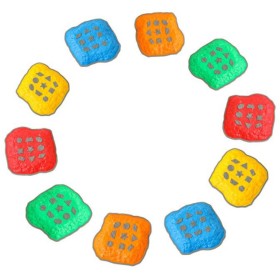 MERCO Balanční kameny se symboly set 10ks pro rozvoj motoriky