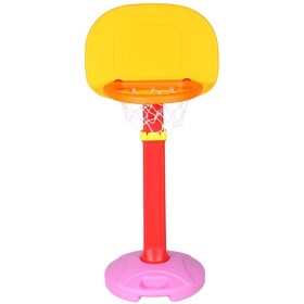 MERCO Basketbalový koš žlutý stojanový nastavitelná výška 120-160cm